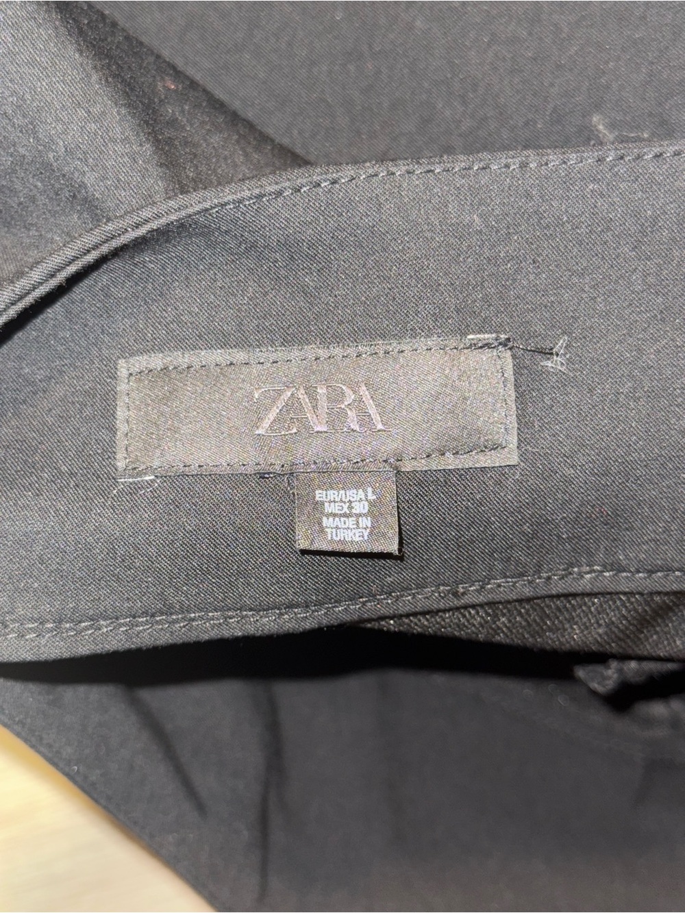 Zara Black High-Rise Barrel Fit Trousers - Picture 7 of 13